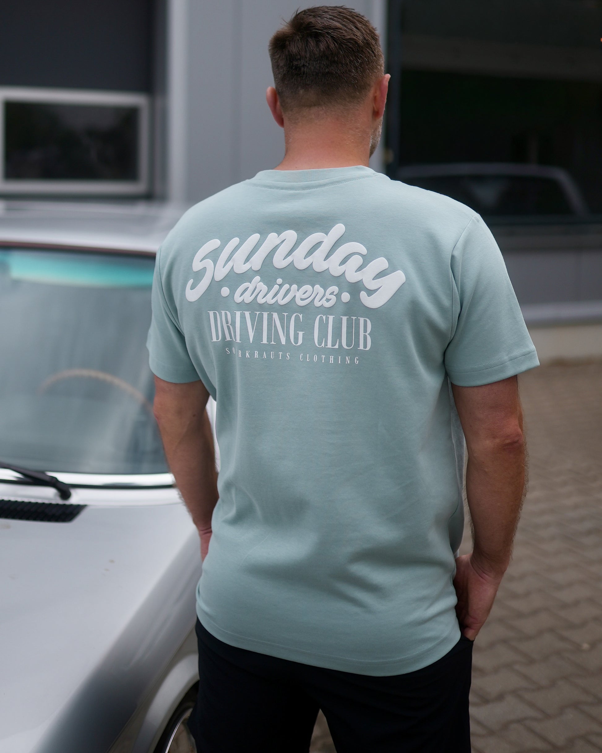 T-Shirt | Sunday Drivers | Blau