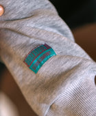 Oversized Unisex Hoodie | Stripes | Grau Meliert