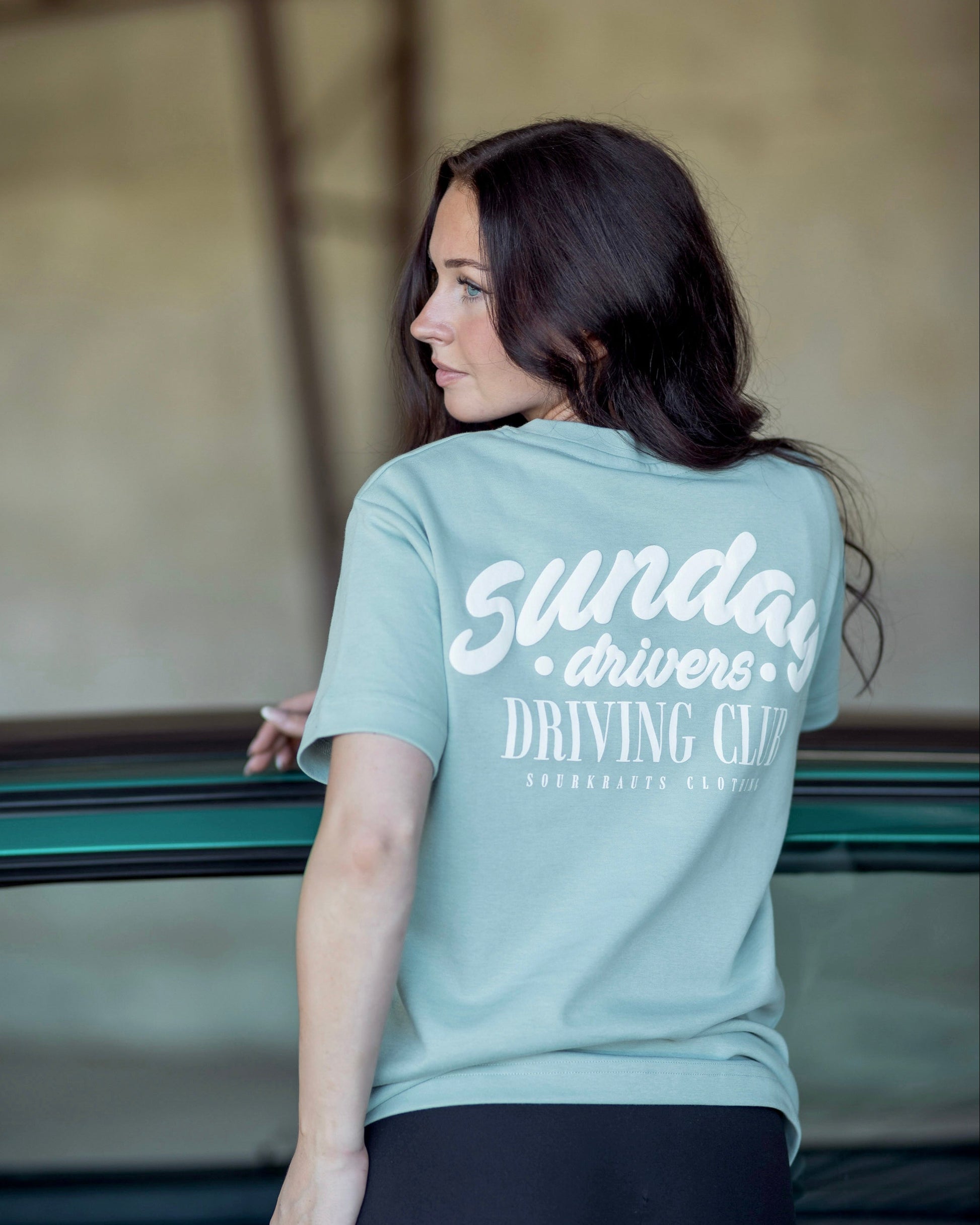 T-Shirt | Sunday Drivers | Blau