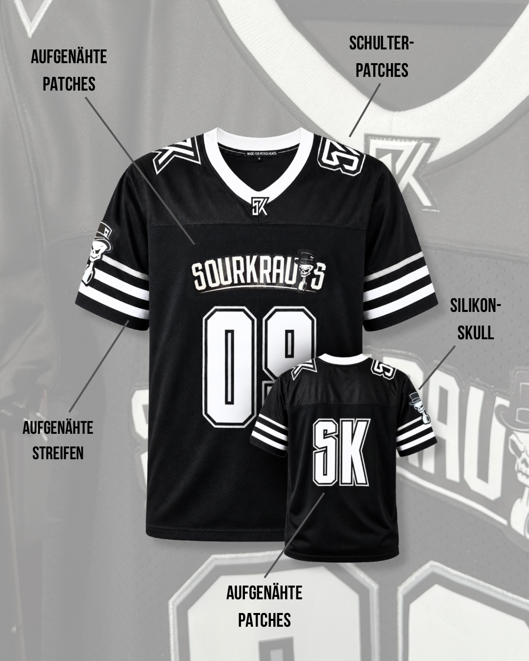 Trikot | Krauterback | Schwarz