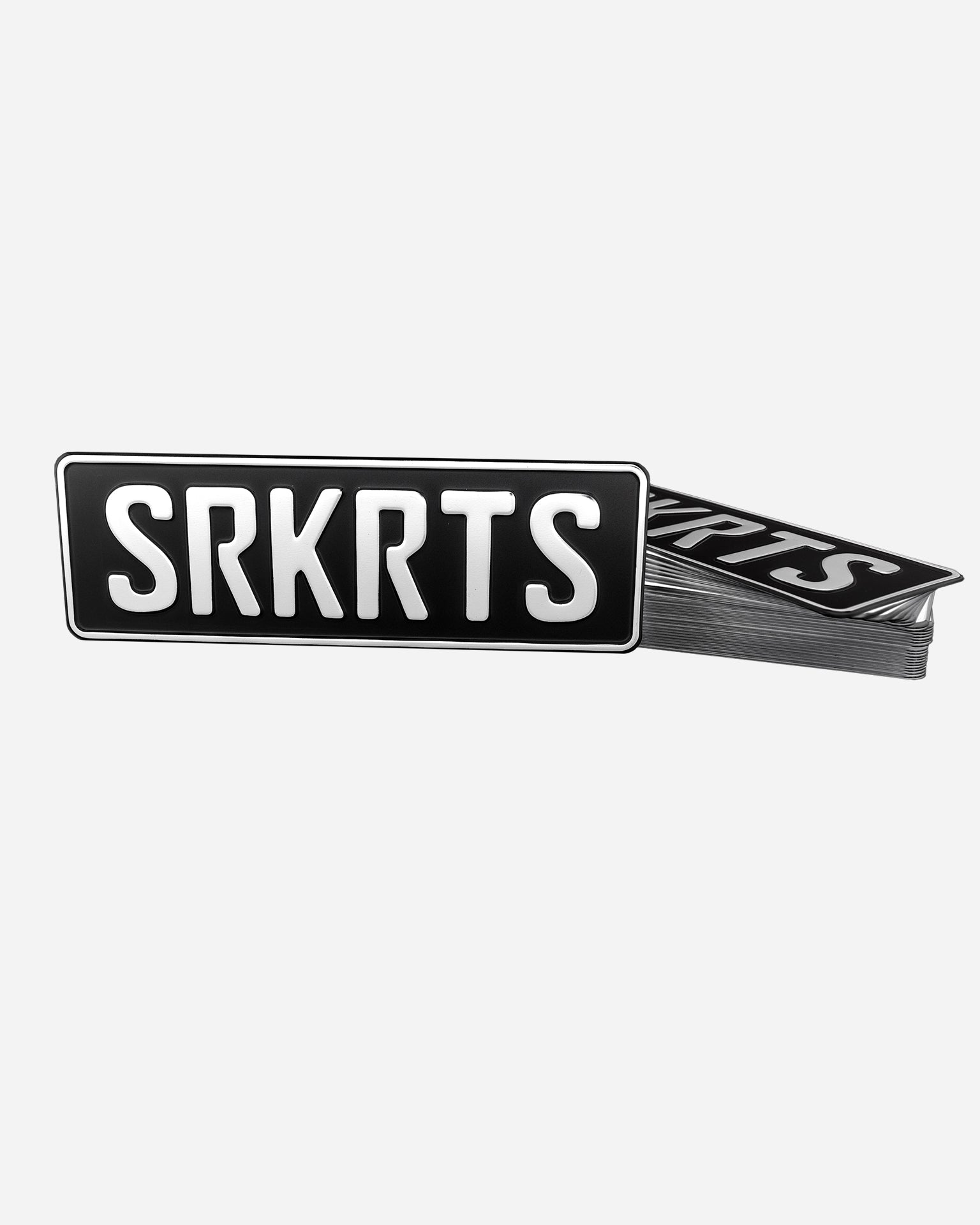 License Plate 34CM | SRKRTS | Black