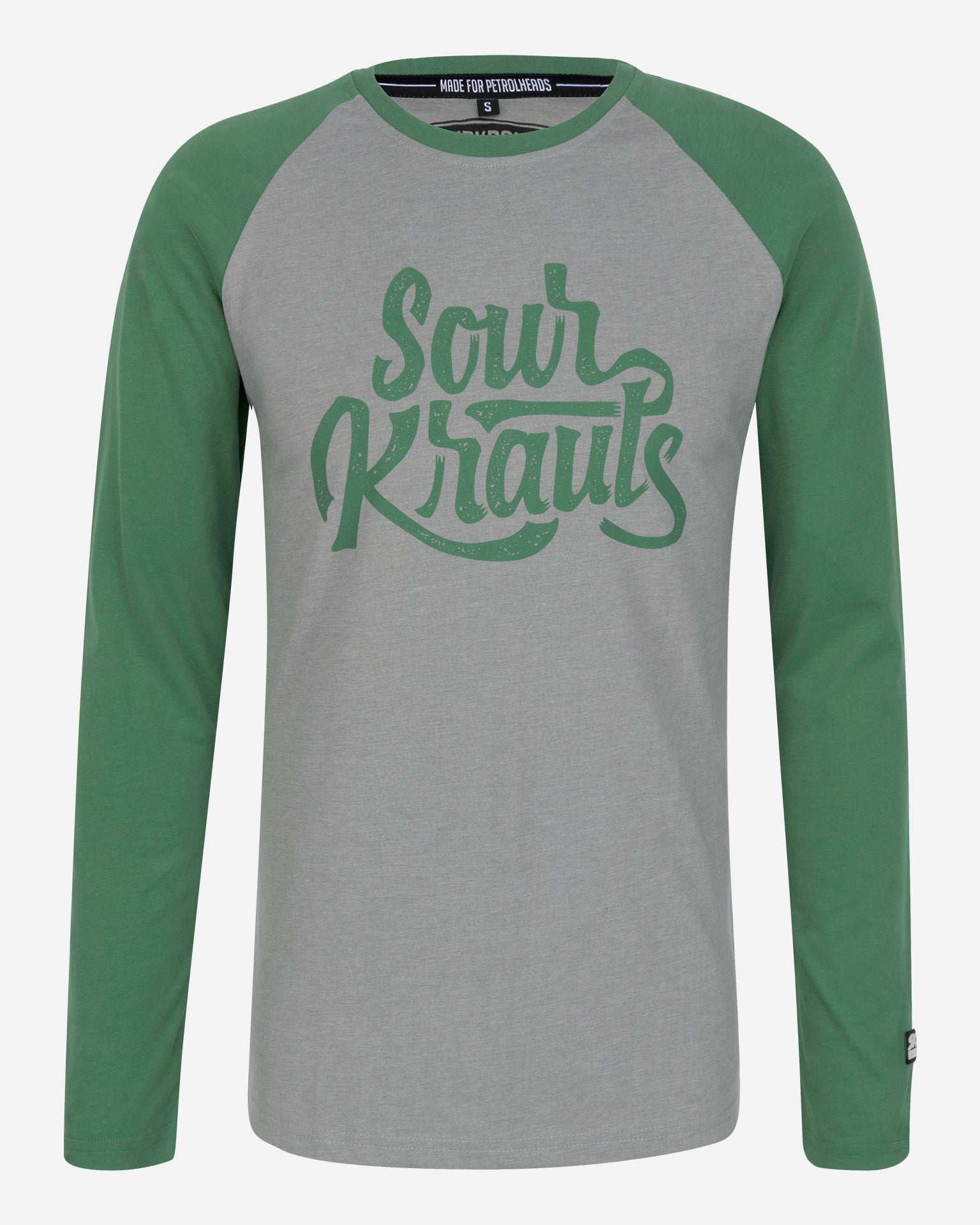 Longsleeve Jim | Grau Grün