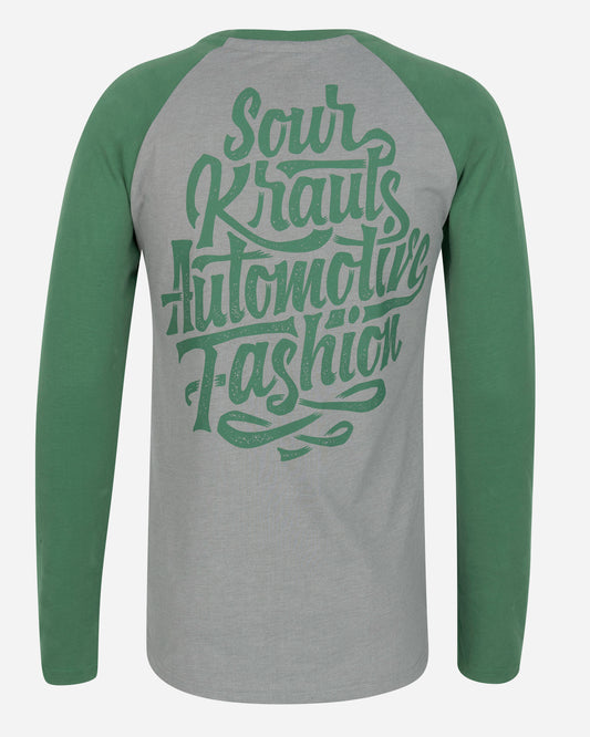 Longsleeve Jim | Grau Grün