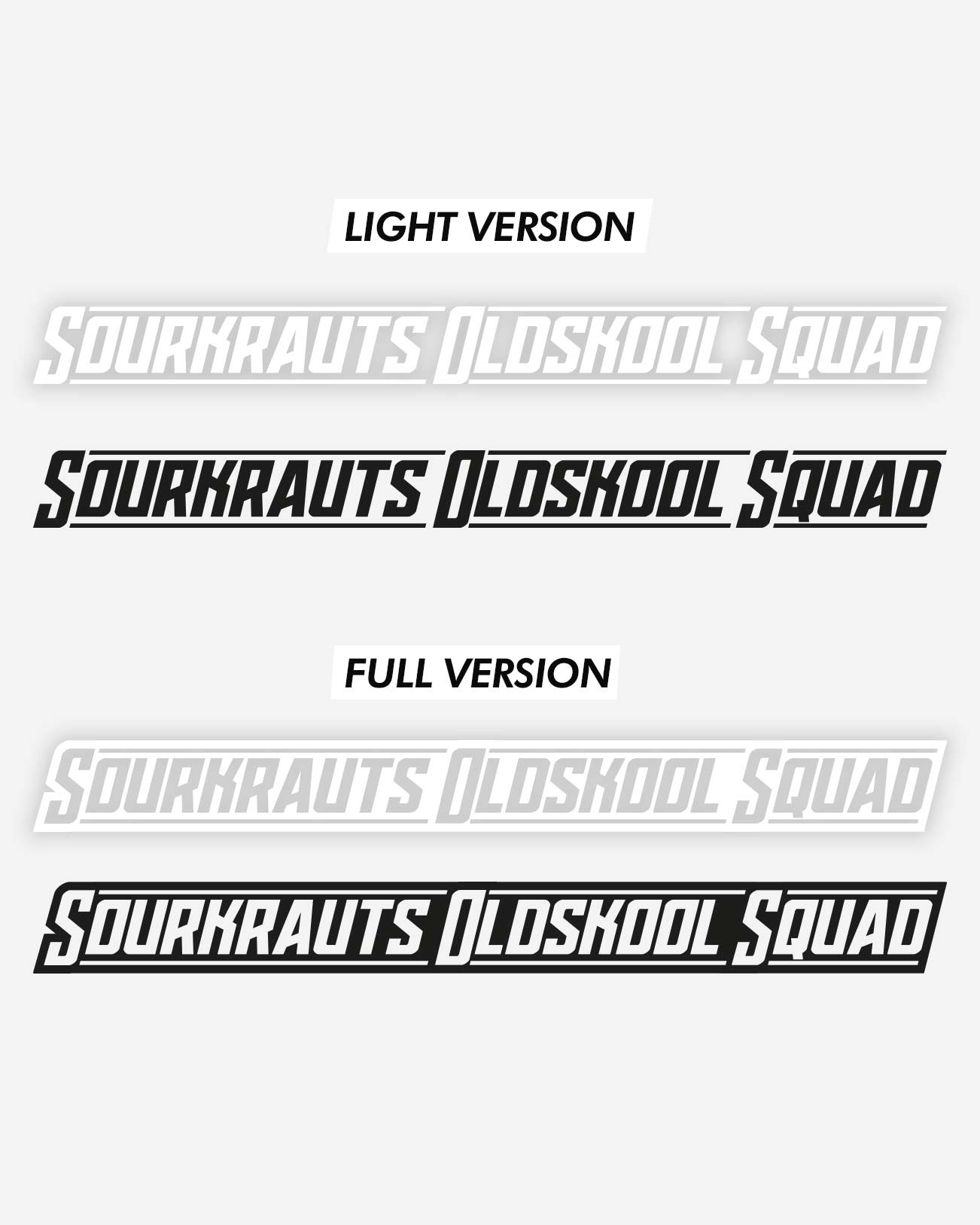 Aufkleber Oldskool Squad | Plot | 50CM