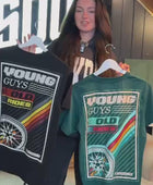 T-Shirt | Young Guys Old Rides  Grün