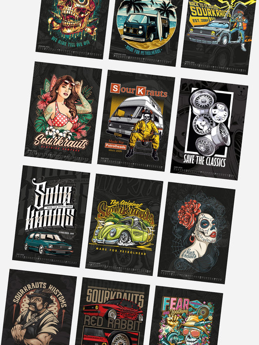 Sourkrauts XXL Kalender 2026 DIN A2