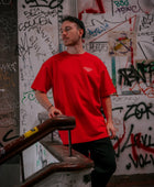 Oversized | T-Shirt | Spikes | Red