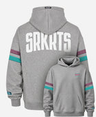 Oversized Unisex Hoodie | Stripes | Grau Meliert