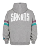 Oversized Unisex Hoodie | Stripes | Grau Meliert