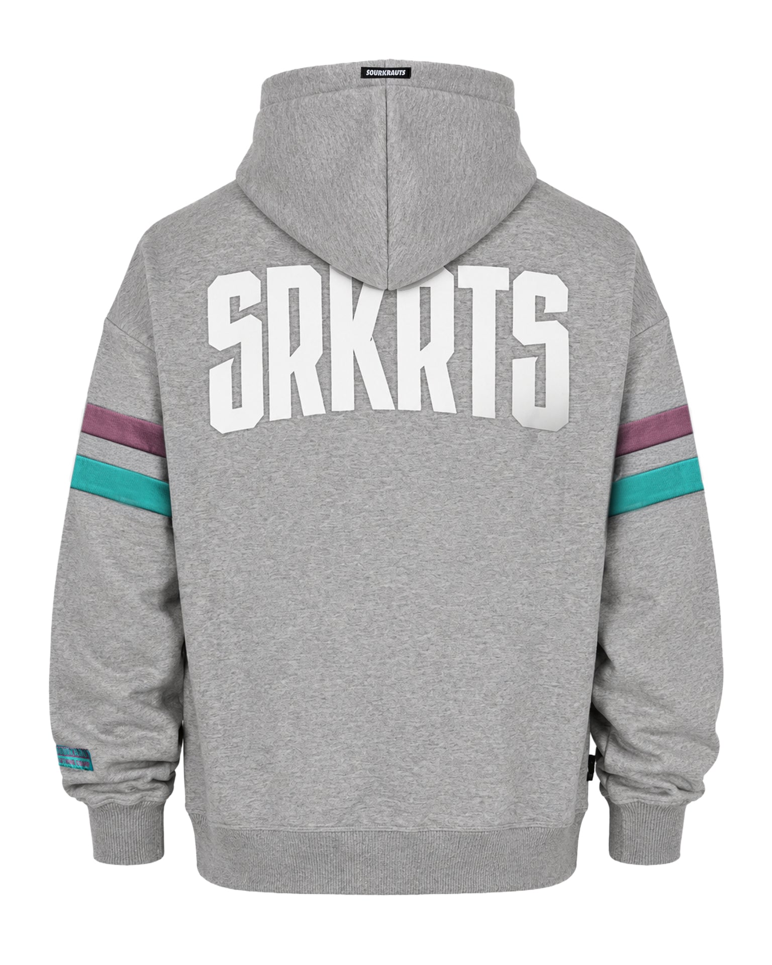 Oversized Unisex Hoodie | Stripes | Grau Meliert