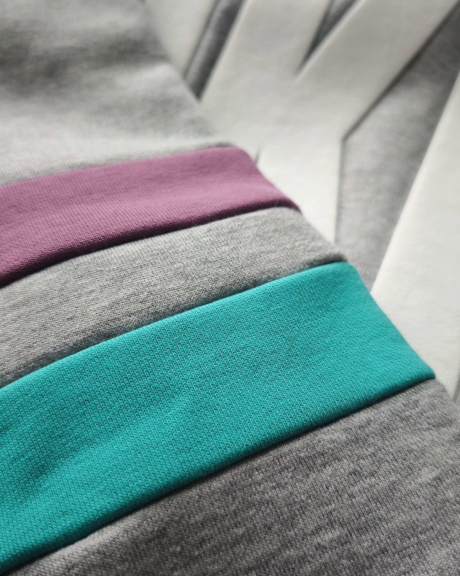 Oversized Unisex Hoodie | Stripes | Grau Meliert