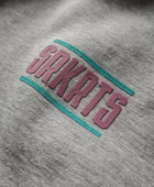Oversized Unisex Hoodie | Stripes | Grau Meliert