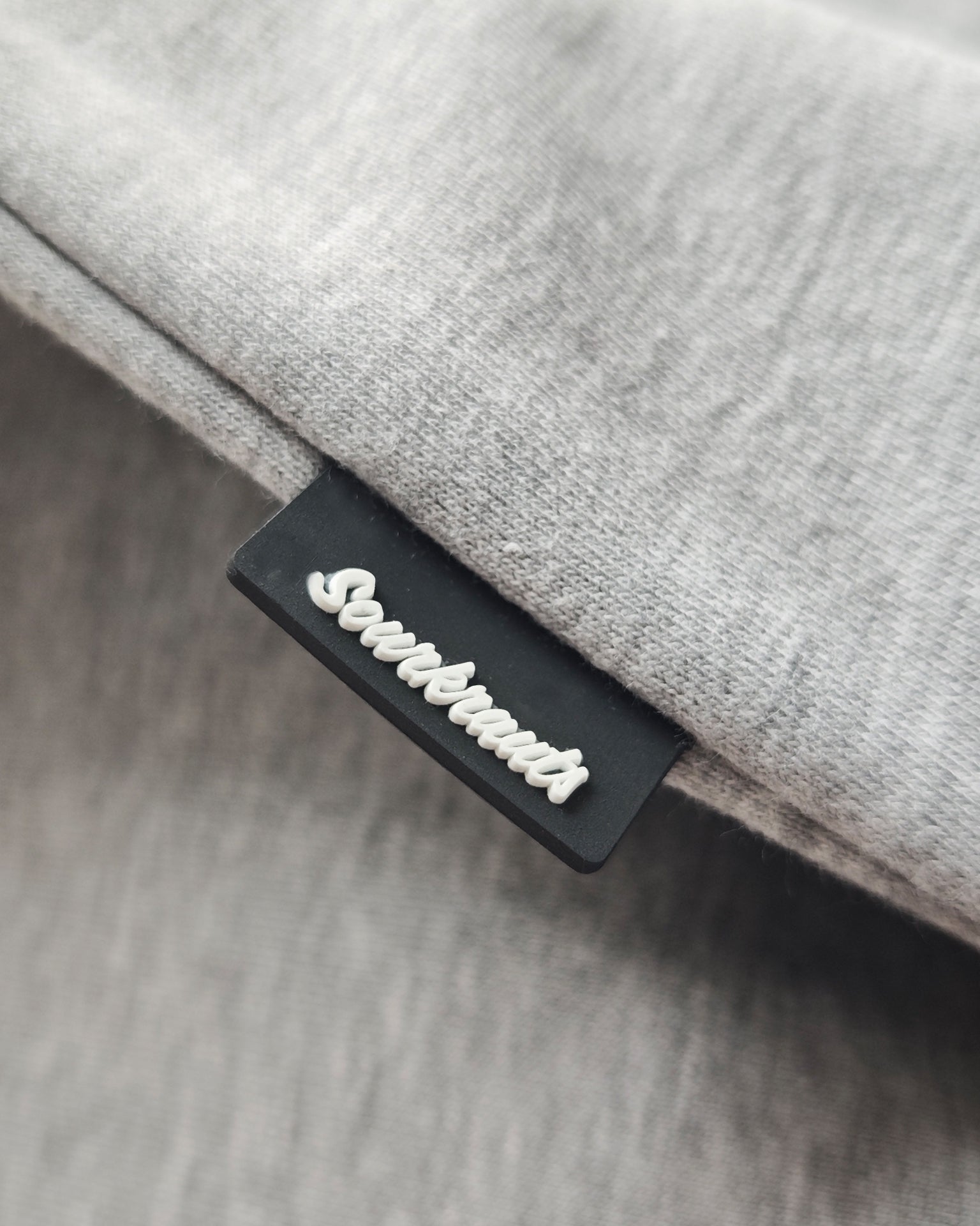 Oversized Unisex Hoodie | Stripes | Grau Meliert