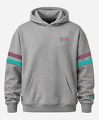 Oversized Unisex Hoodie | Stripes | Grau Meliert
