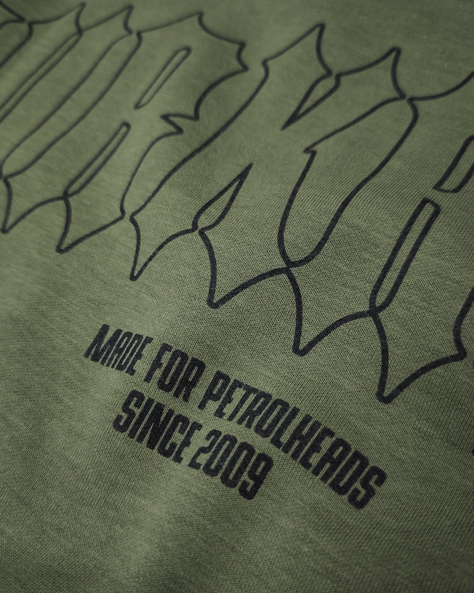 Oversized | T-Shirt |  Spikes | Olive