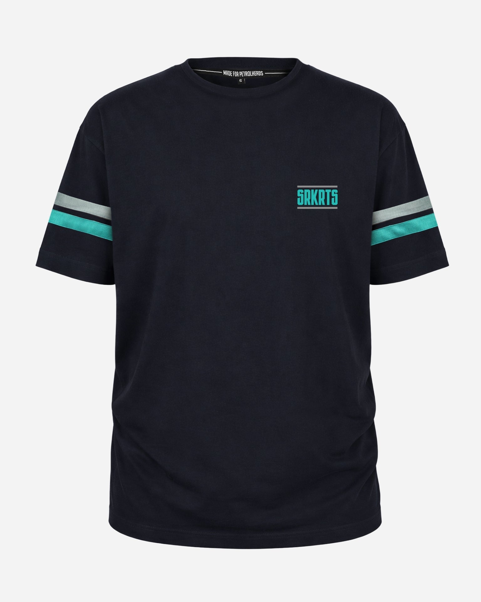 Oversized T-Shirt |  Stripes | Schwarz