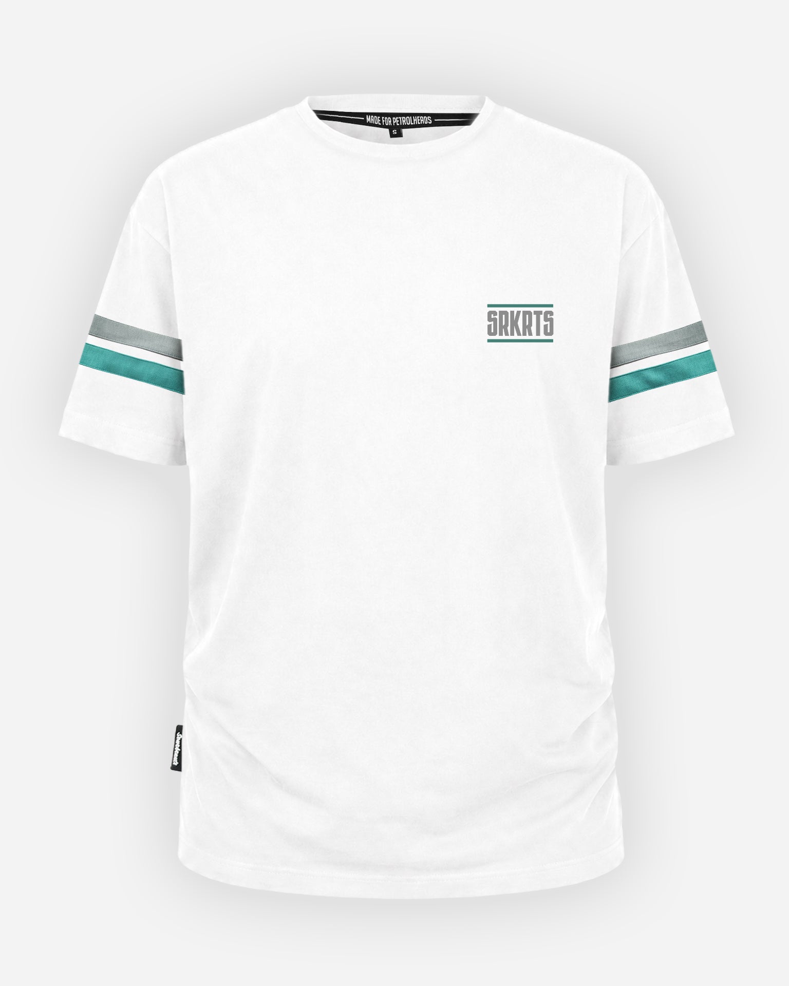Oversized T-Shirt |  Stripes | Weiss