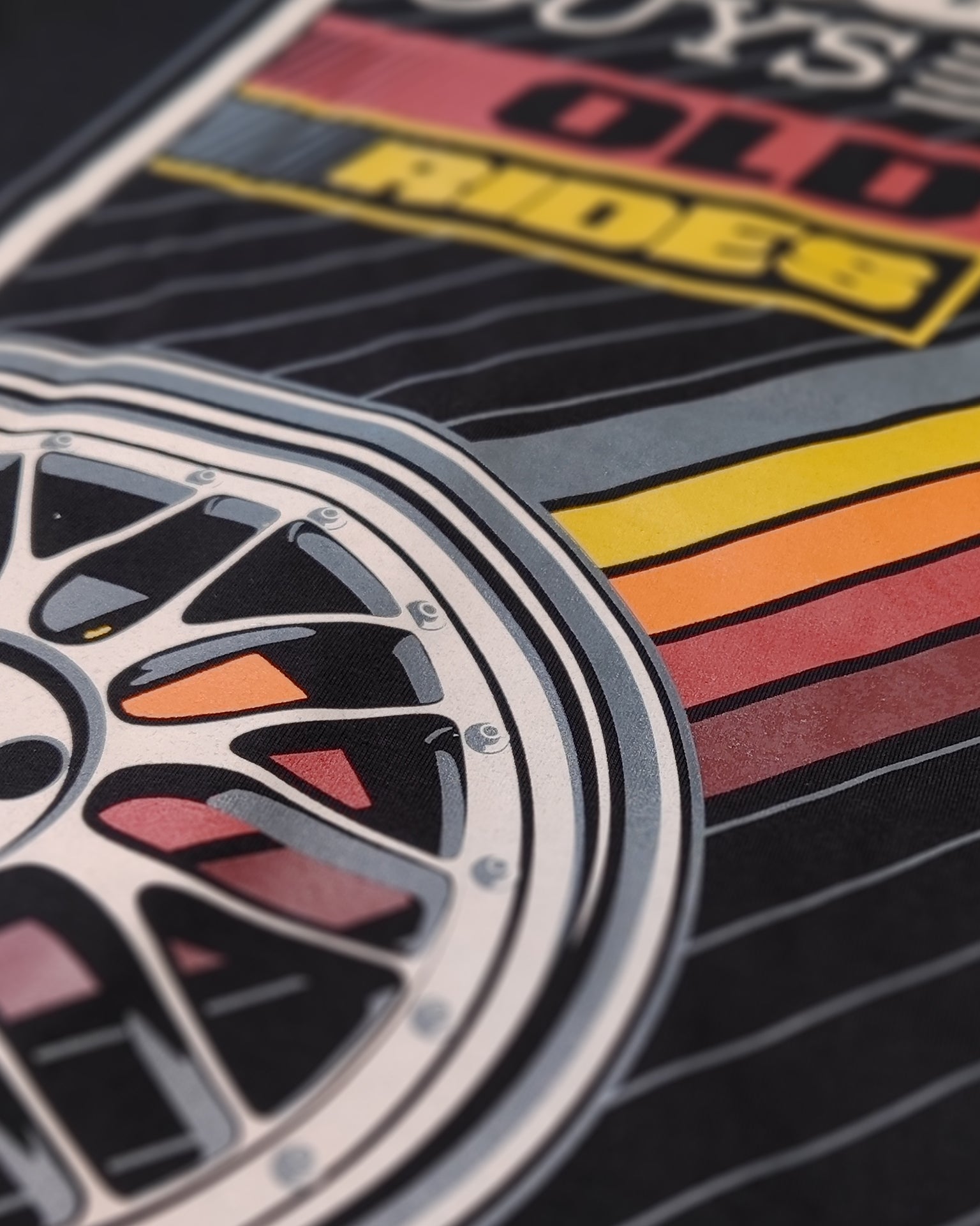 T-Shirt | Young Guys Old Rides | Schwarz