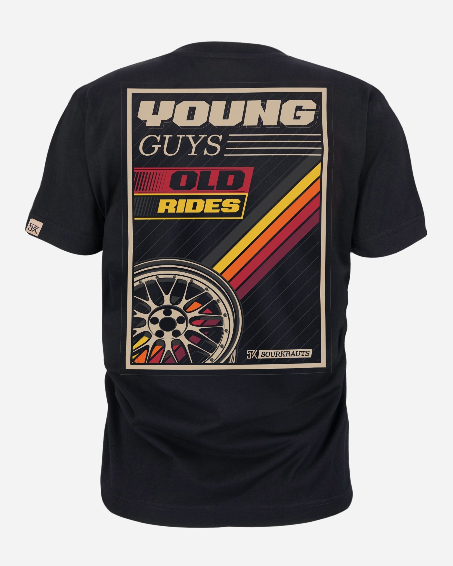 T-Shirt | Young Guys Old Rides | Schwarz